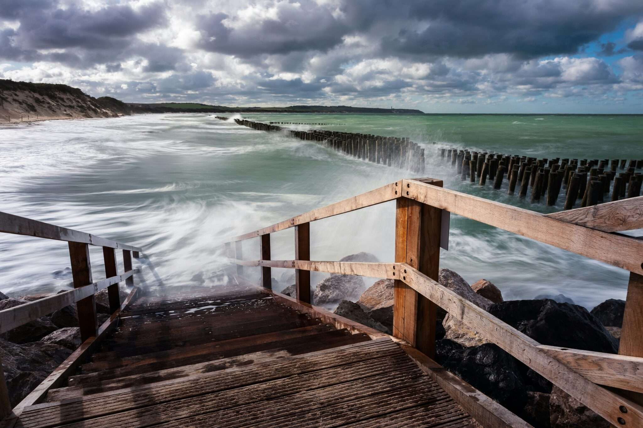 Plage de Wissant sur la Côte d'Opale, accessible aux chiens hors saison