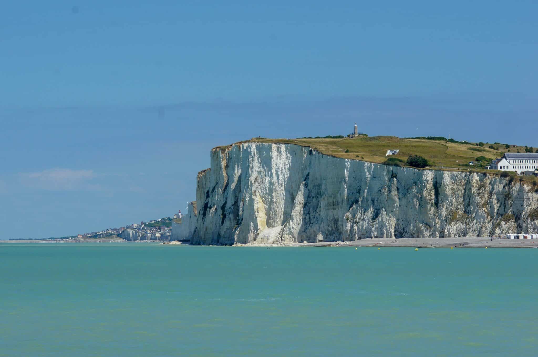 Falaises de craie de la Côte d'Opale avec vue sur la Manche, Pas-de-Calais