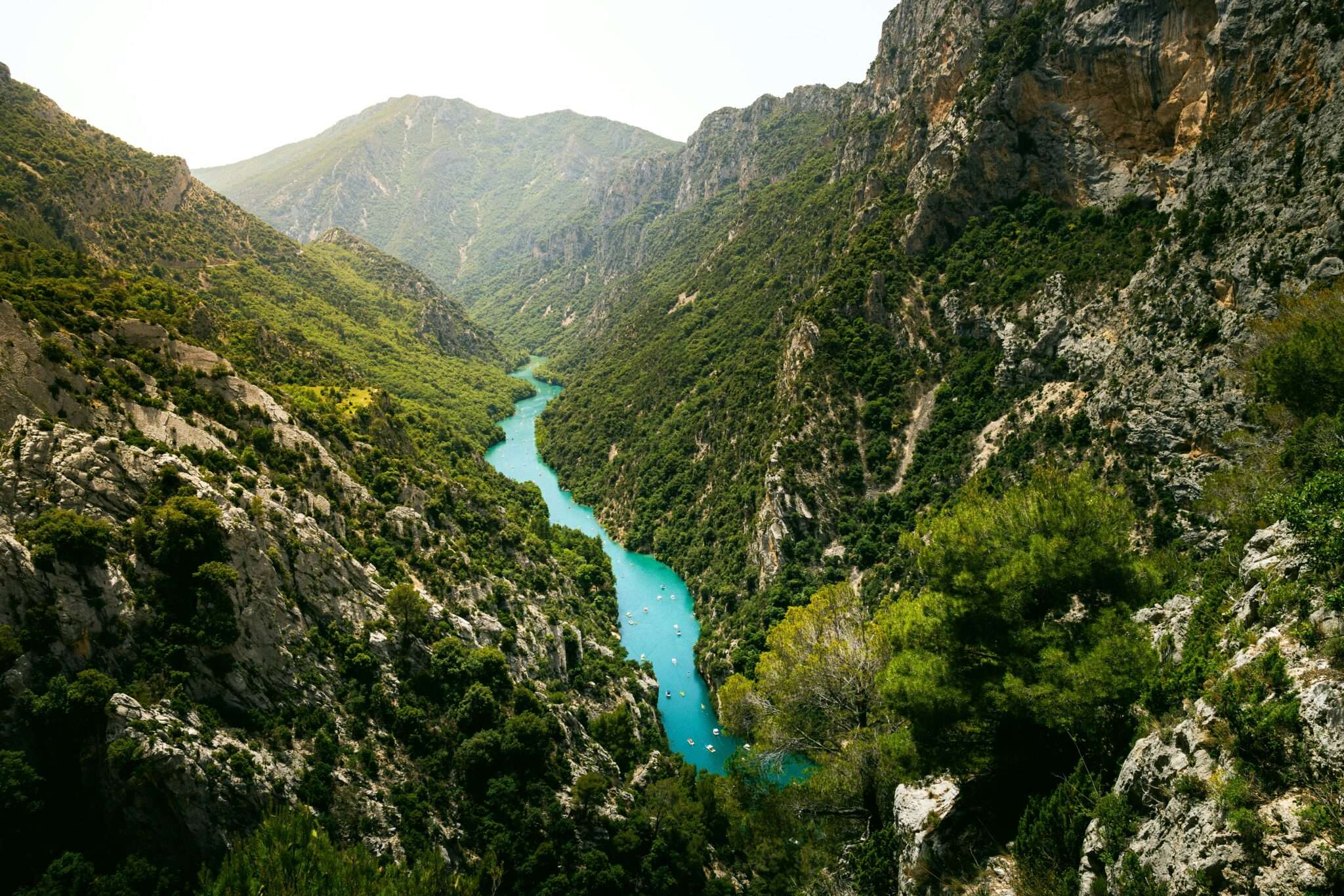Gorges du Verdon vue depuis un sentier de randonnée