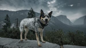 Paysage de montagne a Bastelica ou les chiens sont acceptes
