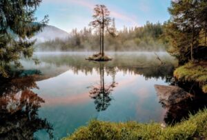 Paysage de montagne a Ceillac ou les chiens sont acceptes